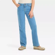 Cat & Jack Girl’s Sz 5 Jeans Skinny Light Blue Mid-Rise Ultimate Stretch New