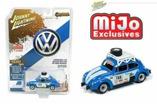 JOHNNY LIGHTNING 1:64 1970 VOLKSWAGEN BEETLE RACING #736 DIECAST CAR JLCP7304-4B