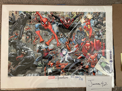 SPIDER-VERSE PRINT ESSENTIAL SEQUENTIAL ART ADAMS SIGNED 18 x 24 NM SPIDER-MAN