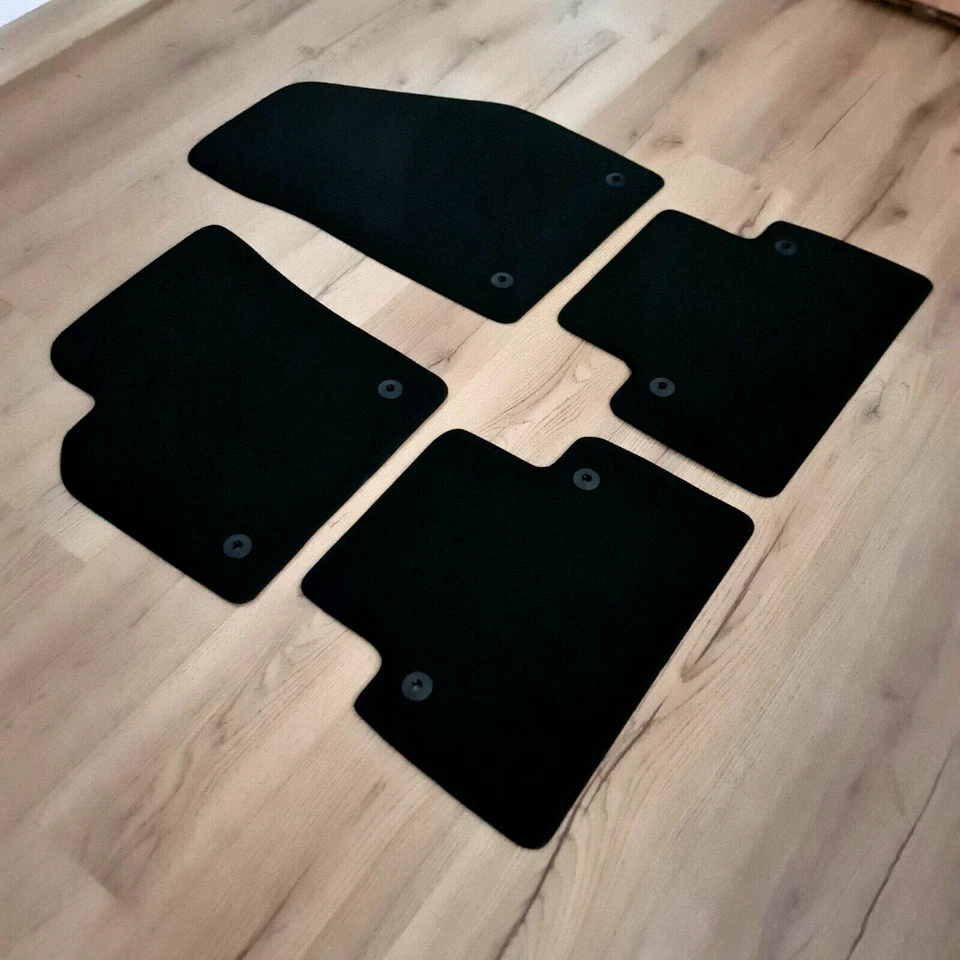 沃尔沃 s40 04 - 2012 防水黑色丝绒地毯汽车衬里汽车脚垫 — 第 4/4 张图片