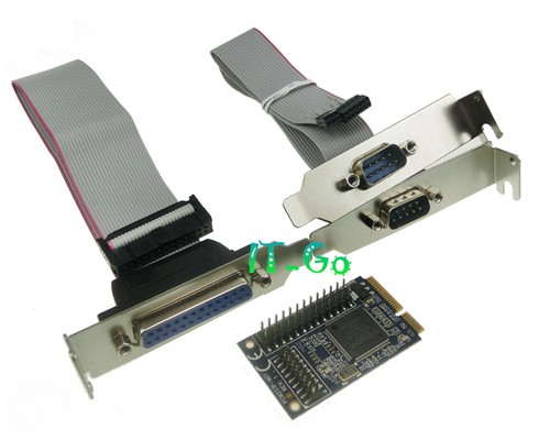 Mini PCIe to 2 Serial + 1 parallel port Card RS232 Printer port mPCIe Mini PCI-e - Picture 3 of 5