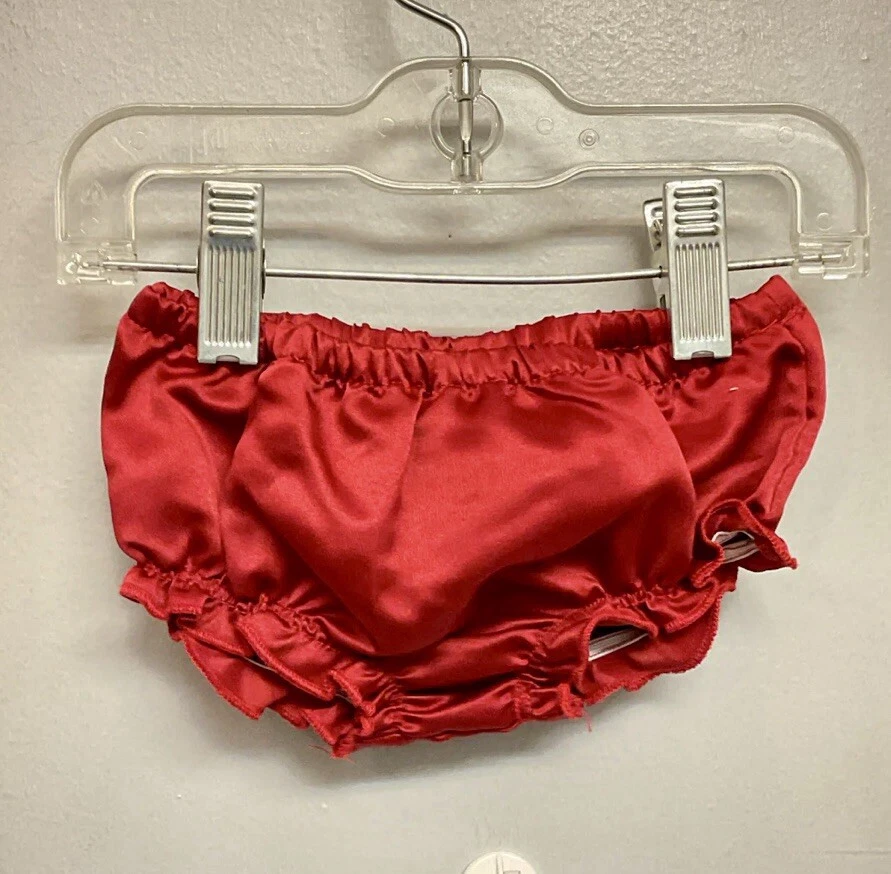 Biscotti Bebé Niñas Rojo Terciopelo Ocasión Especial Vestido y Cubierta de Pañal Talla 0-3M Foto 3 de 3