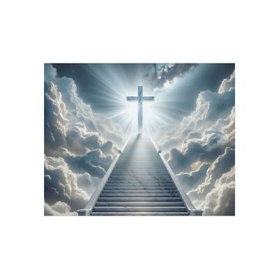 Heavenly Cross Fine Art Poster, Spiritual Wall Decor, Religious Home Art, [...]