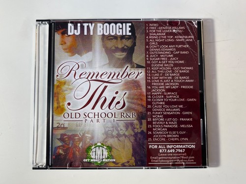 100% OFFICIAL DJ TY BOOGIE REMEMBER THIS PT.1 ORIGINAL OLD SCHOOL R&B MIXTAPE CD