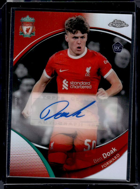 TOPPS LIVERPOOL CHROME 23-24 BEN DOAK AUTOGRAPH BASE v7 | eBay