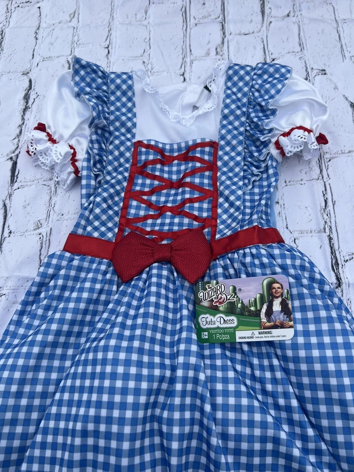 Wizard of Oz Dorothy Halloween Costume Sz Small 4-6 Childs Girls New. - Image 2 of 4