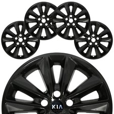 4 for Kia Sorento L LX 2019 2020 Black 17" Wheel Skins Hub Caps Alloy Rim Covers