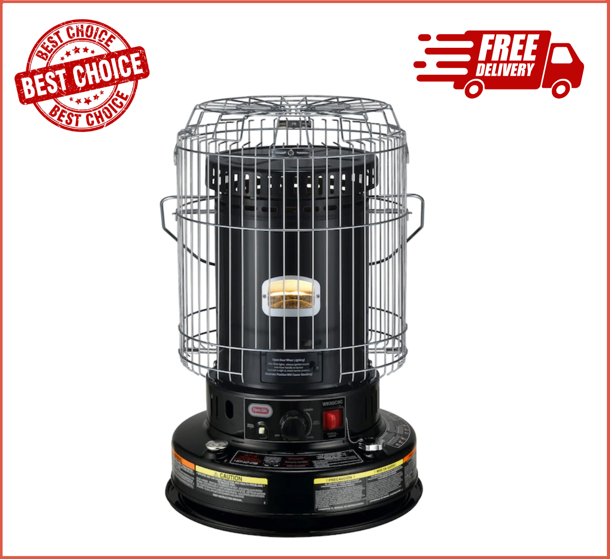 HOT DEAL- Dyna-Glo Convection One-Touch Shut-Off Indoor/Outdoor Kerosene  Heater | eBay