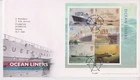 SOUTHAMPTON PMK GB ROYAL MAIL FDC 2004 OCEAN LINERS STAMP MINIATURE SHEET