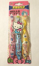 HELLO KITTY Soft Toothbrush 3 pack - Great Fun For Kids To Brush Teeth
