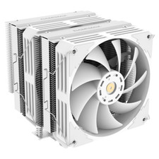 Image of GameMax Twin600 Dual-Tower White Intel AMD CPU Cooler 2 x 120mm PWM Fans TDP 250