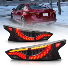 Smoked LED Tail Lights For 2019-2025 Nissan Altima SR S Sequential Rear Lamps