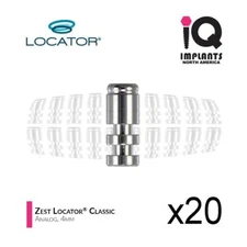Zest LOCATOR Original Genuine Female Lab Analog, 4mm (20 Pack)