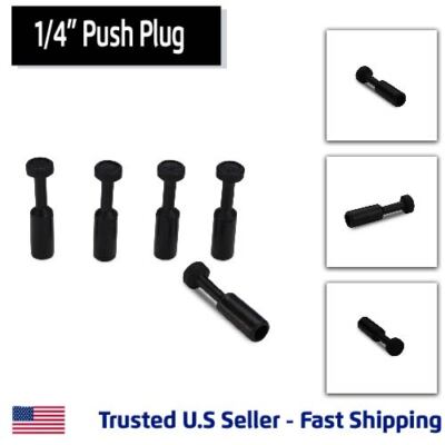 5 Pack, Plug Pneumatic Fitting, Push Connect 1/4'' Tube