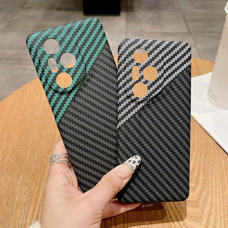 For Honor 300 Pro Ultra Phone Case Carbon Fiber Business Pattern Hard Slim Cover