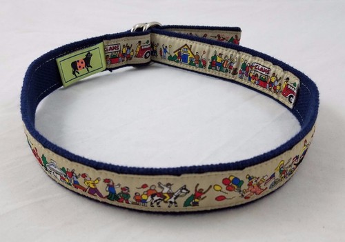 The Belted Cow D-Ring Ribbon Web Belt Blue Festival Parade Kids Youth Boys Girls - Picture 8 of 10