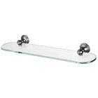 Allure 1126170 600 Mm Zinc Alloy Haceka Glass Shelf Silver