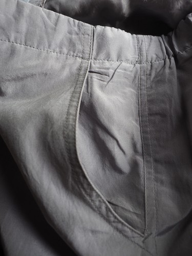 Giorgio Armani Italy Cotton Silk Pants Trousers Pleated Wide Light Pearl Gray 38 - Picture 5 of 8