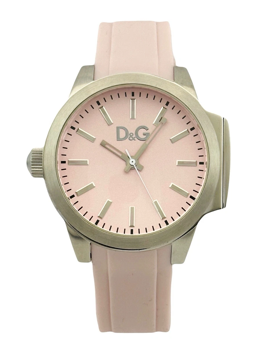 D&G Dolce & Gabbana Summerland Crystal Hot Pink Silicone Band 32mm Watch Japan D&G Dolce and Gabbana DW0069 Woman SUMMER LAND Series Watch  main image 4