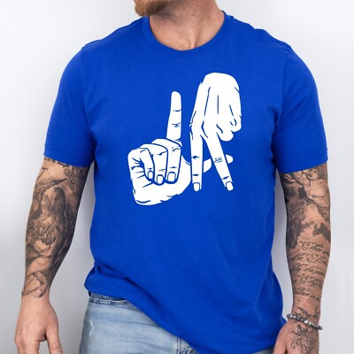 LA Hands | Los Angeles Baseball themed Soft Ring Spun Pre-Shrunk Cotton T-Shirt