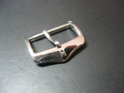 22 mm Hirsch Stainless Steel Tang Buckle! for watch band strap belt silver