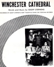 1966 Winchester Cathedral Sheet Music Geoff Stephen's New Vaudeville Band Photo