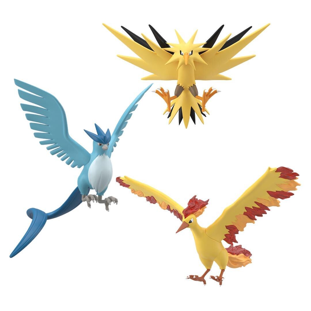 Pokemon Scale World Kanto Region Moltres & Zapdos & Articuno 1/20