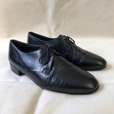 Bally Vintage Switzerland Parawet Club 609 Otage Derby Dance Shoes Wide Black VG