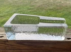 Blenko Glass Cigar Pipe Ashtray - Crystal