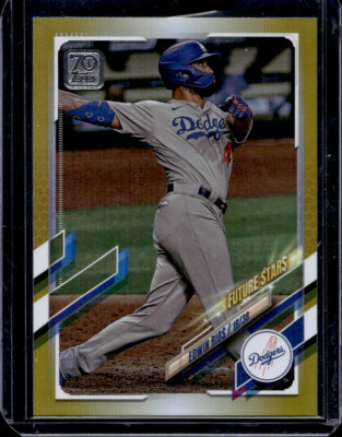 Edwin Rios 2021 Topps Baseball - Gold Foil #393 - Los Angeles Dodgers ...
