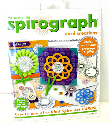 Spirograph Card Creations Craft Kit Activity Pack Makes 8 Unique Cards Ages 6+