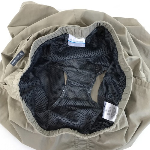 Columbia Pantaloncini Foderati Omni-Shade Uomo Piccoli Nylon Marrone Escursionismo Casual Outdoor - Foto 5 di 12
