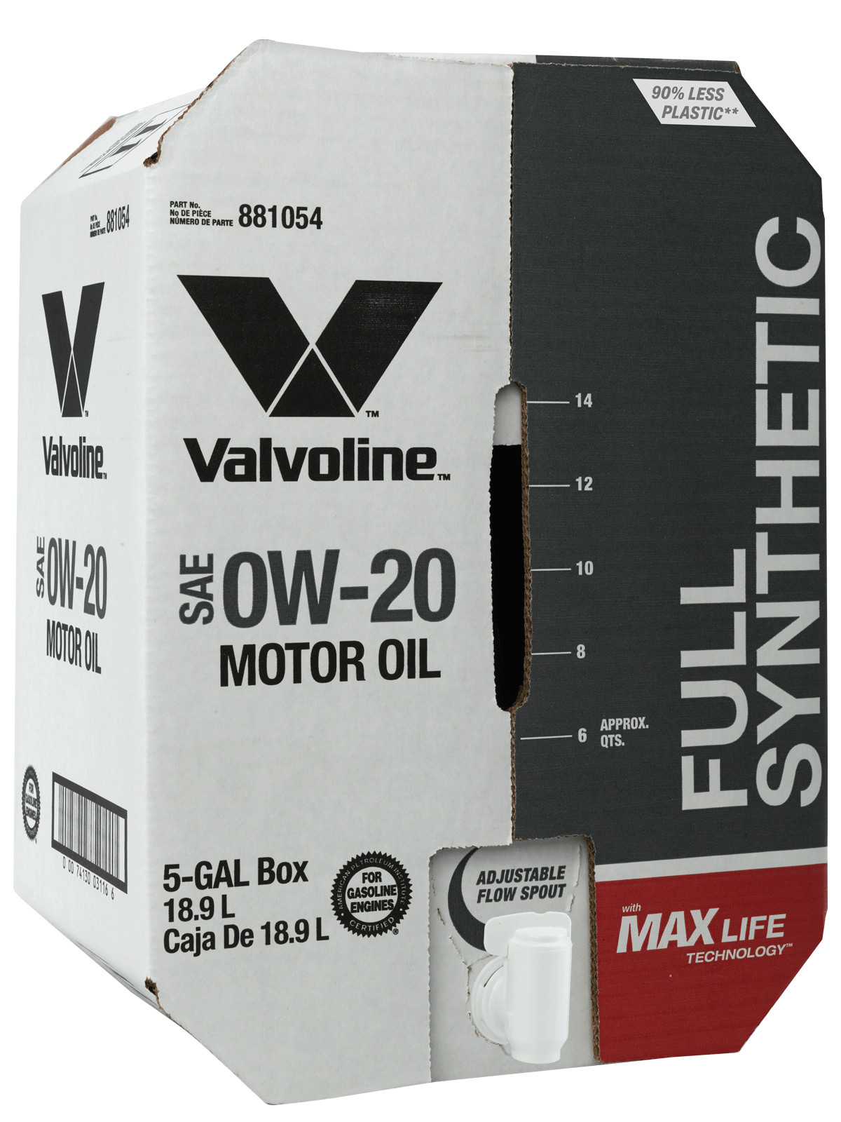 Valvoline Full Synthetic High Mileage with MaxLife Technology Motor Oil Bay Box