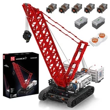 Mould King 17046 Heavy Crane Lifter Crawler Truck Engineering Building Block Toy