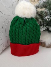 Christmas Knitted Beanie PomPom Hat