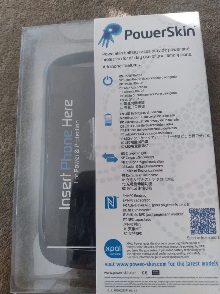 Funda Batería Powerskin para Samsung Galaxy Express. Negro Foto 2 de 3