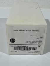 Allen Bradley 800H-2HRRH2KB6AX 30mm Selector Switch 800H PB Red