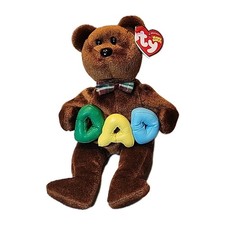 Vintage 2004 Retired Ty Beanie Babies Dad the Brown Bear