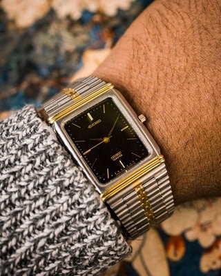 Vintage Citizen Exceed High-Accuracy Quartz - 2730-273613 - Pitch Black Dial