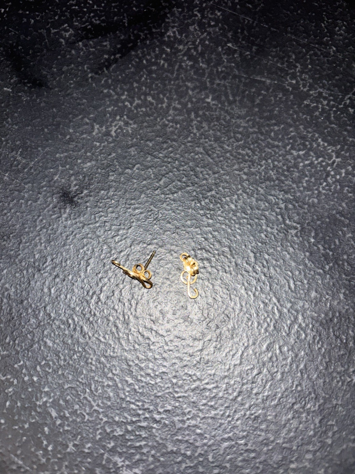 14k Solid Yellow Gold Treble Clef Stud Earrings,M… - image 4