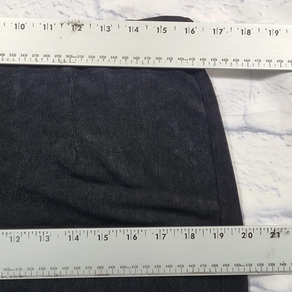 Chicos Travelers MUJER 2P US 12P/14P Pantalones Sin Abdomen Slinky Negro Pull On High Foto 3 de 4