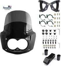 Motorcycle Fairing with 11" Smoke Windshield Windscreen & 48-58Mm Mounting Kit H