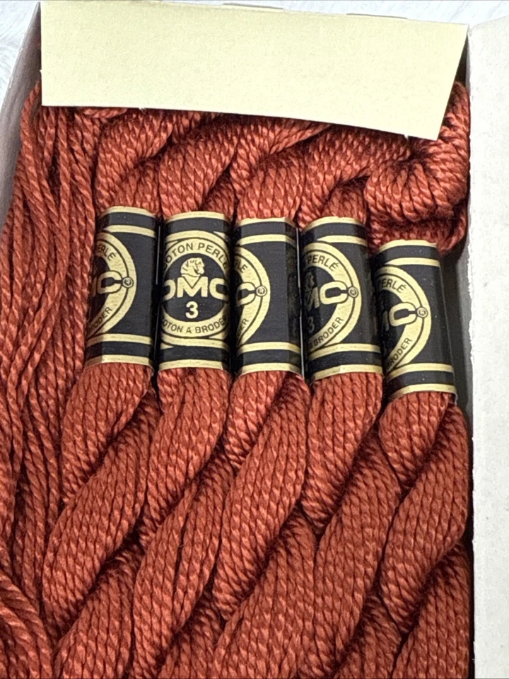 DMC Coton Perle Embroidery  #918 3 M 100% cotton box Of 12 skeins NEW - Image 4 of 4