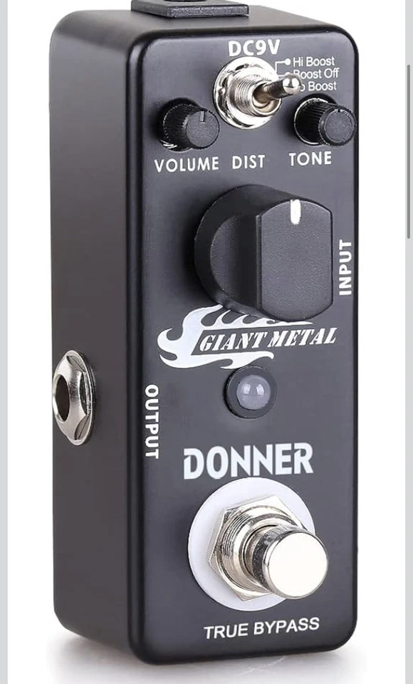 Giant Metal Distortion Pedal -Boost Distortion for Electric Guitar, Pedalboards, - Image 4 of 4