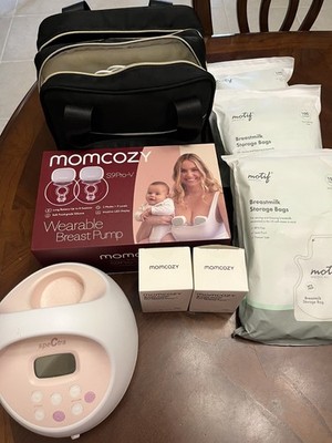 Momcozy S9Pro-V Wearable Electric Breast Pump w/ Carrying Bag Storage Bags