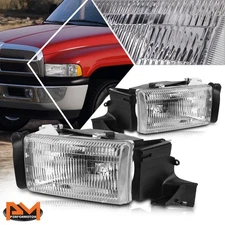 For 94-02 Dodge Ram 1500-3500 Direct Replacement Headlight/Lamp Chrome Housing