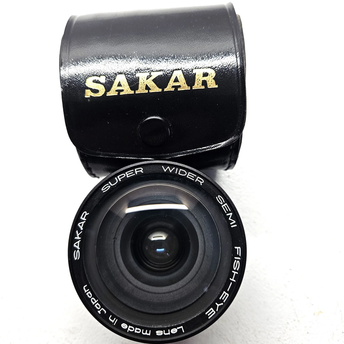 SAKAR 魚眼レンズ＆ケース 黒 Sakar Super Wider Semi Fish-Eye 0.42x