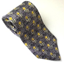 Vintage Robert Talbott Studio Men's Imported Silk Tie Floral Long Retro EUC