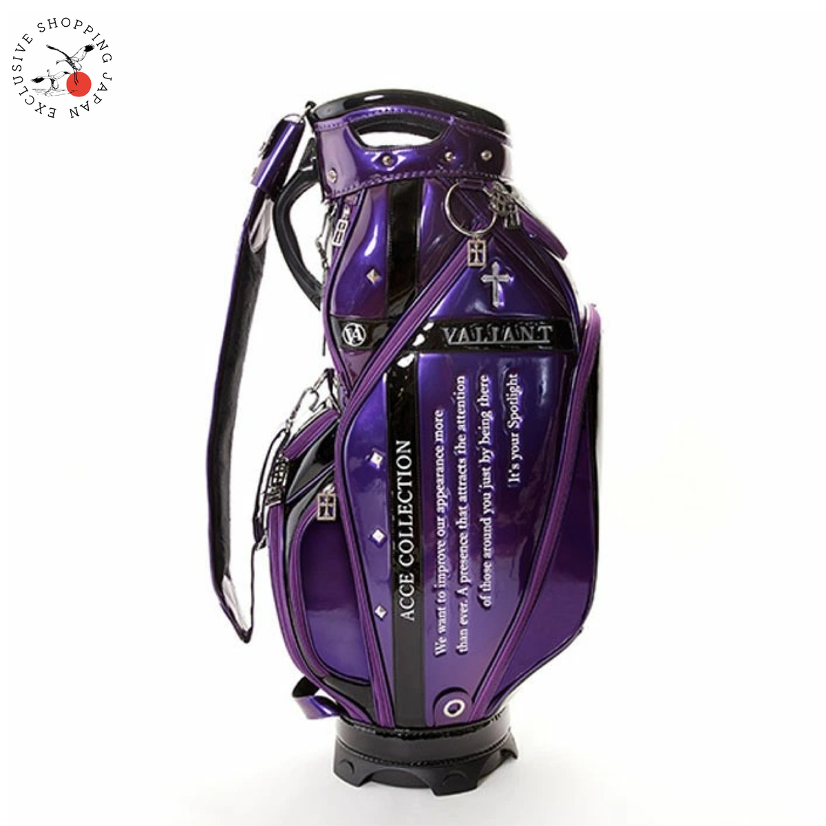 VALIANT ACCE Collection Cart Bag 9.5inch 5-way 2025 Purple/Black