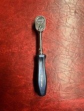 Snap-on Tools Blue 1/4" Drive Hard Grip Long Fixed Ratchet THLD72